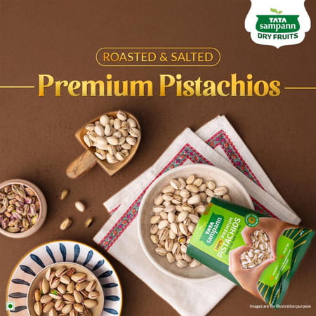 Tata Sampann Pistachios Roasted & Salted| Pista| 200g