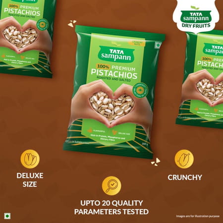 Tata Sampann Pistachios Roasted & Salted| Pista| 200g