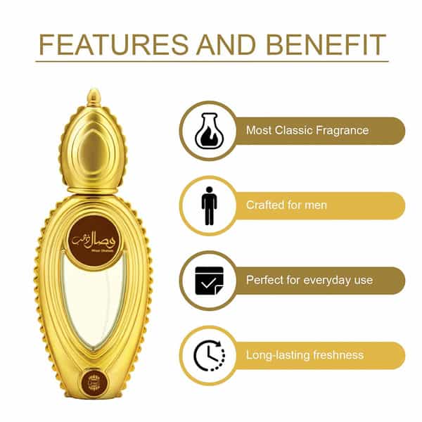 Ajmal Wisal Dhahab Edp 50Ml Perfume For Men And Majmua Cp Oil Alcohol-Free Attar 10Ml For Unisex