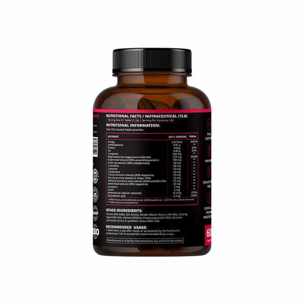 Nirvasa Testo7x Tablet | For Stamina | Performance And Boosts T-Level In Men (60 Tablets)