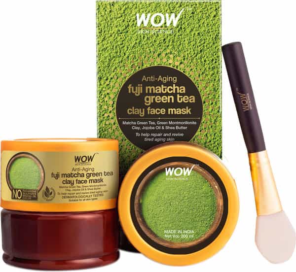Wow Skin Science Anti Aging Fuji Matcha Green Tea Clay Face Mask 100 Ml