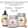 The Tribe Concepts Anti-Dandruff Treatment Kit/With Steel Tin 520 Gm