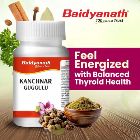 Baidyanath Ayurved Kanchnar Guggulu Tablets 160S (Pack Of 2) | Hormonal Balance