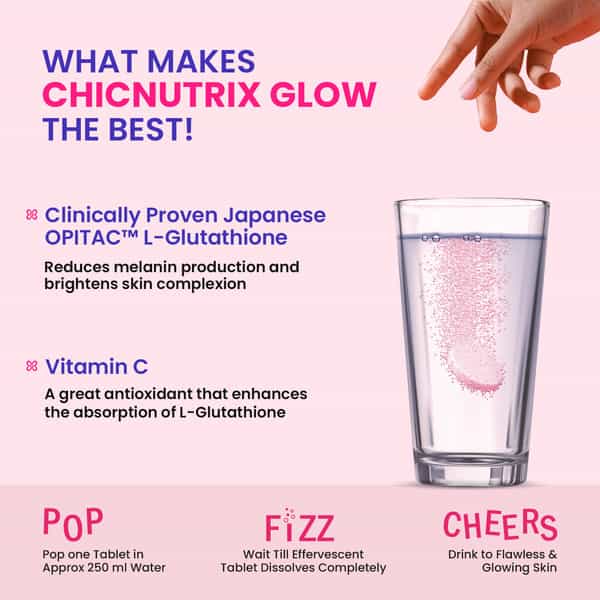 flawless glutathione capsule price Buy CHICNUTRIX GLOW - EFFERVESCENT TABLETS FOR WOMEN -STRAWBERRY LEMON FLAVOUR BPC-157 is one of glutathione for uneven tone Option:Vita Rich Bakuchiol + Glutathione Super Cream
