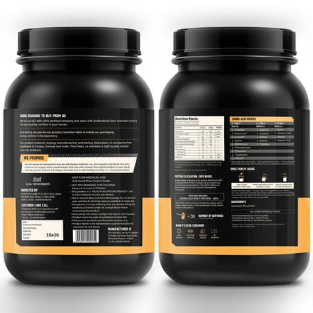 Myfitfuel Hydrolyzed Whey Protein Powder | 1 Kg | 30 Servings (Unflavoured) | Pre Digested Protein