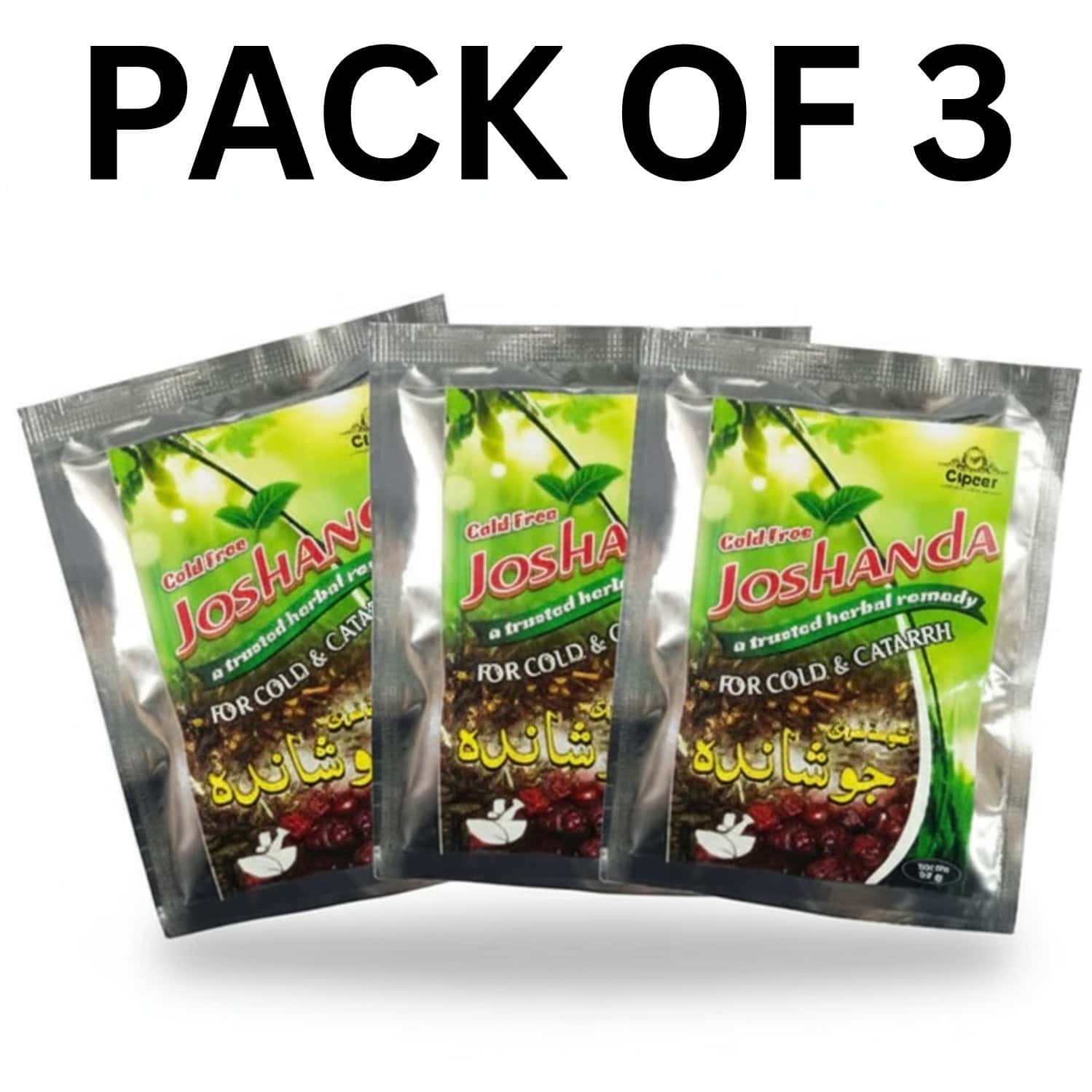 Cipzer Cold Free Joshanda 30g (pack Of 3) | Cough| Cold & Asthma Relief | Sore Throat Care