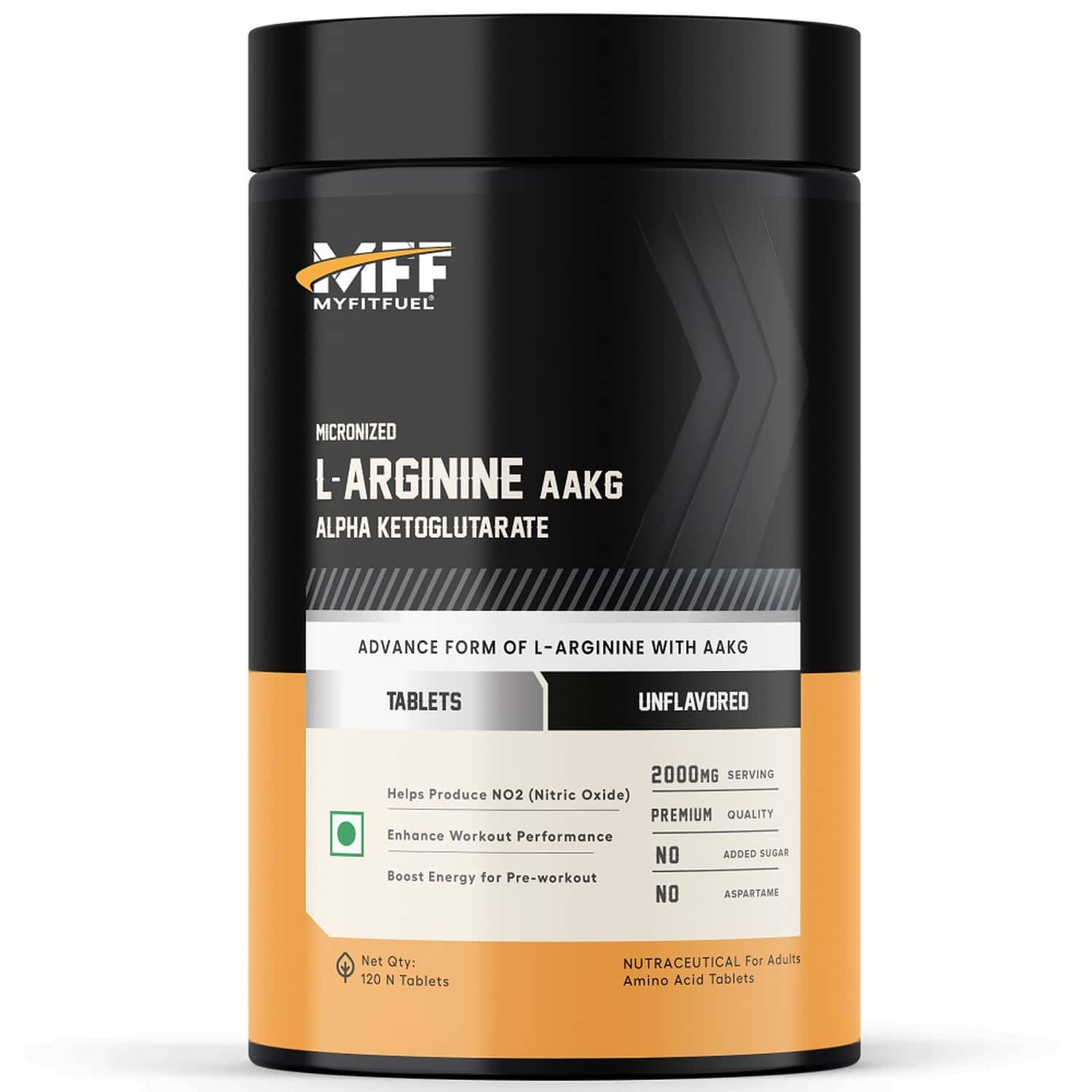 Myfitfuel L-arginine Alpha-ketoglutarate (aakg) (2000 Mg) (120 Tablets)| Amino Acid