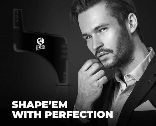 Beardo Boomerang Shaping Tool Comb For Beard Styling