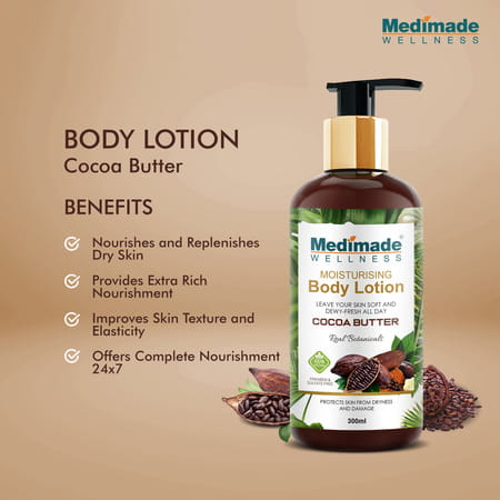 Medimade Cocoa Butter Moisturising Body Lotion - 300 Ml