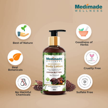 Medimade Cocoa Butter Moisturising Body Lotion - 300 Ml
