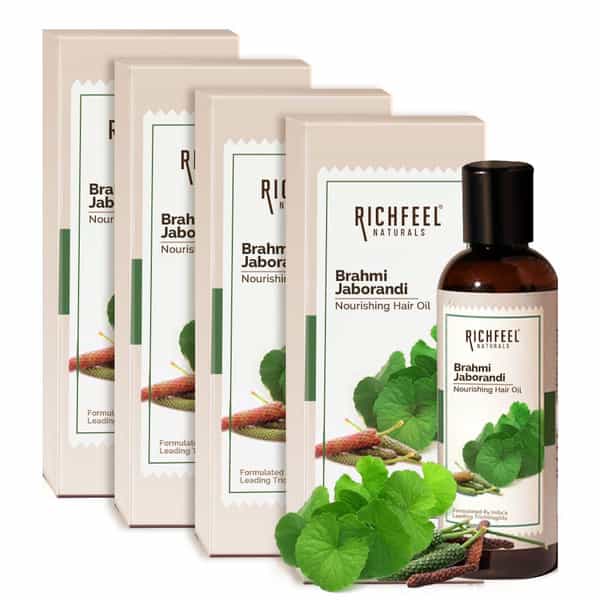 Brahmi Jaborandi Nourishing Hair Oil 80 Ml Pack Of 4