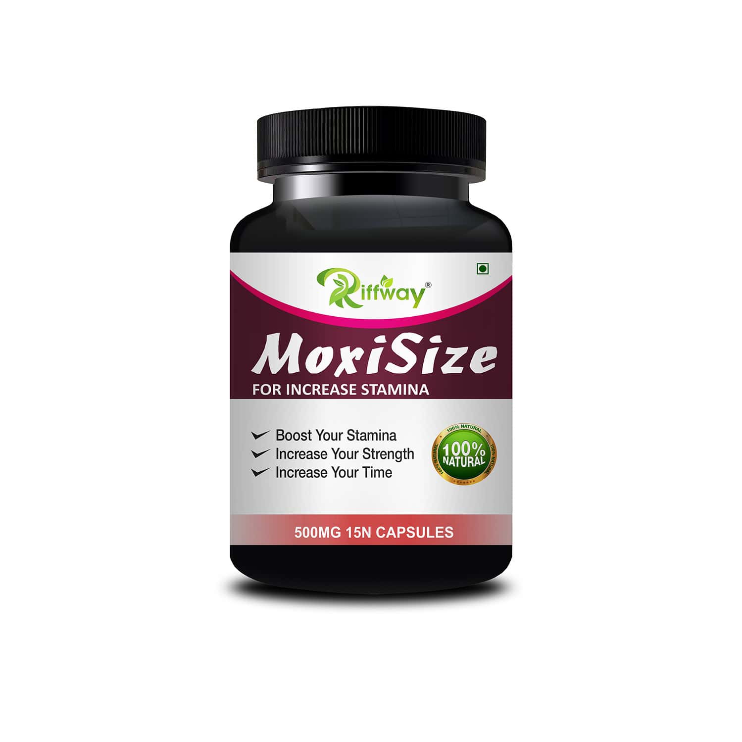 Moxi Size Herbal Capsules For Increase Strength | Improves Vigour & Physical Endurance (15 Capsules)