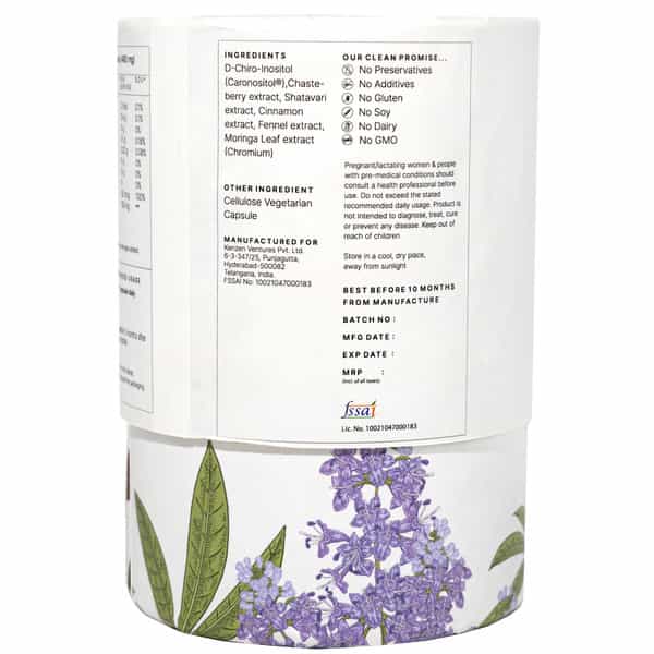 Earthful Pcos Balance Capsules Promoting Better Cycle(30 Days Pack | 30 Capsules)