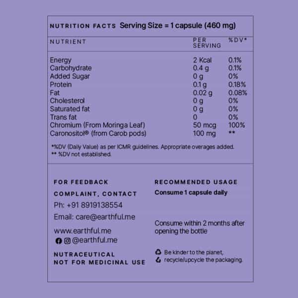 Earthful Pcos Balance Capsules Promoting Better Cycle(30 Days Pack | 30 Capsules)