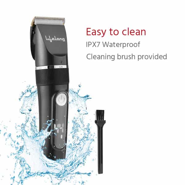 Lifelong Llpcm17 Ace Pro Rechargeable Hair Clipper With Digital Display 6 Combs (3 Mm - 12 Mm)
