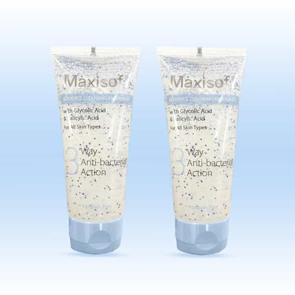 Maxisoft Advance Cleansing | 3 Way Antibacterial Action | Face Wash | Tube | 100 Ml | Pack Of 2