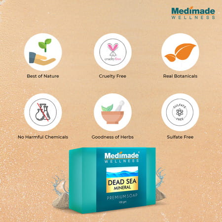 Medimade Dead Sea Mineral Premium Soap - 100 Gm X 5 ( Pack Of 5 )