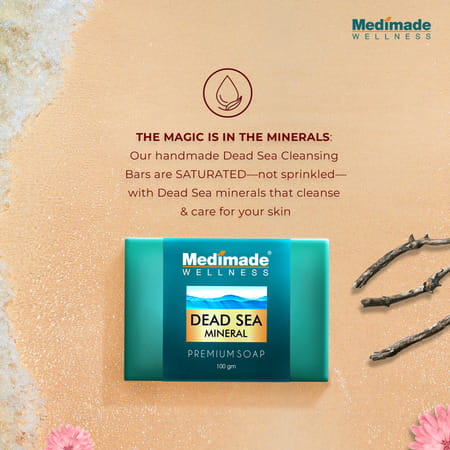 Medimade Dead Sea Mineral Premium Soap - 100 Gm X 5 ( Pack Of 5 )