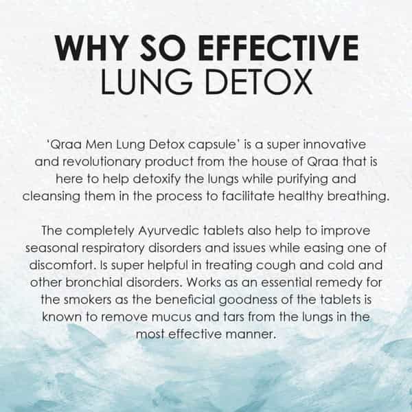 Qraa Men Vantika Lung Detox Capsules For Men - 60 Veg Capsules