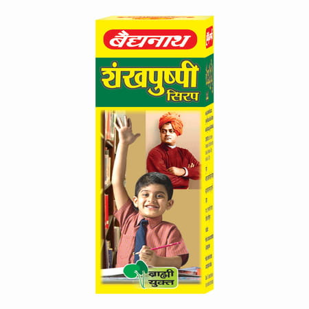 Baidyanath Asli Ayurved Shankhapushpi Syrup 100 Ml (Pack Of 4)