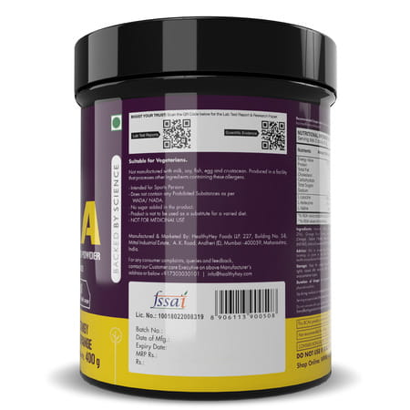 Healthyhey Sports Branched Chain Amino Acids Tangy Orange 66 Servings 400 G