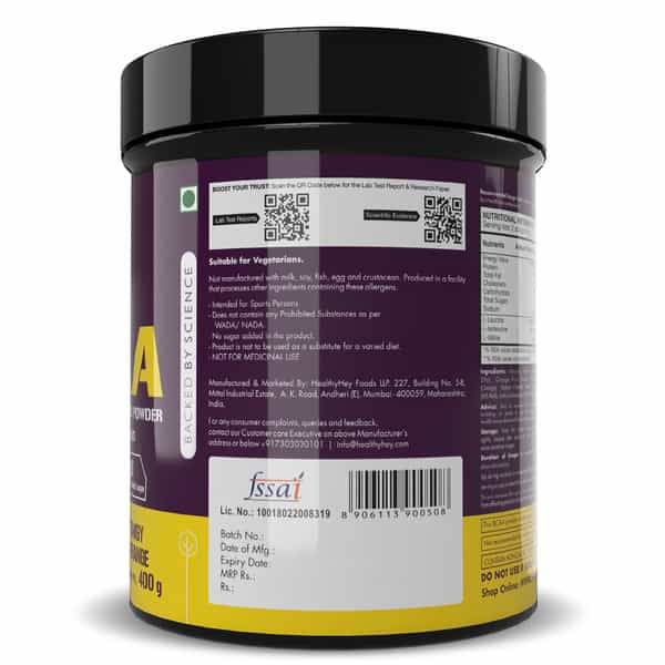 Healthyhey Sports Branched Chain Amino Acids Tangy Orange 66 Servings 400 G
