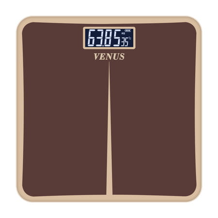 Venus (India) Electronic Digital Personal Bathroom Weight Machine | Upto 180kg | Eps-8199-New-Brown