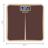 Venus (India) Electronic Digital Personal Bathroom Weight Machine | Upto 180Kg | Eps-8199-New-Brown