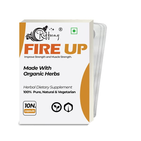 Fire Up Ayurvedic Energy Capsule For Men | Strength & Power (30 Caps)