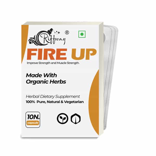 Fire Up Ayurvedic Energy Capsule For Men | Strength & Power (30 Caps)