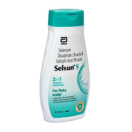 Selsun S 2-In-1 Shampoo Plus Conditioner 120ml