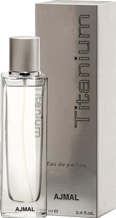 Ajmal Titanium Edp 100ml Perfume For Men And Mukhallat Raaqi Cp Attar 10ml For Unisex