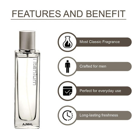 Ajmal Titanium Edp 100ml Perfume For Men And Mukhallat Raaqi Cp Attar 10ml For Unisex