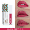 Just Herbs Ayurvedic Creamy Matte Long Lasting Liquid Lipstick . - Peony Pink