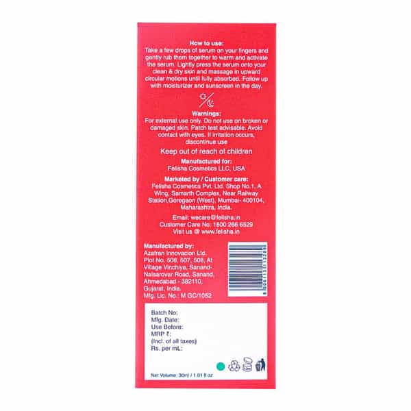 Skin Fx Superfood Face Elixir Refreshing & Glowing Serum Pomegranate 30 Ml