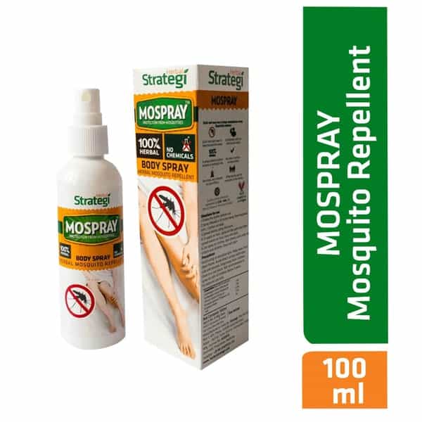 Herbal Strategi Mospray Mosquito Repellent Body Spray 100 Ml