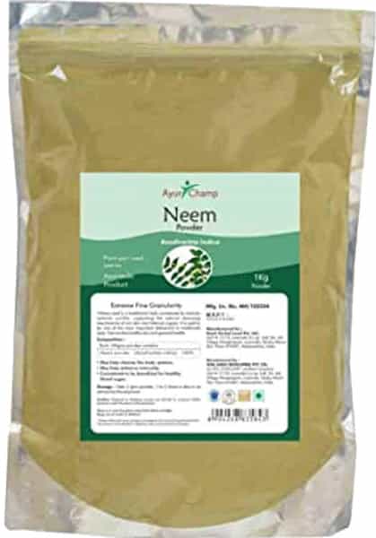 Ayur Champ Neem Patra Powder (Azadirachta Indica) - 1 Kg
