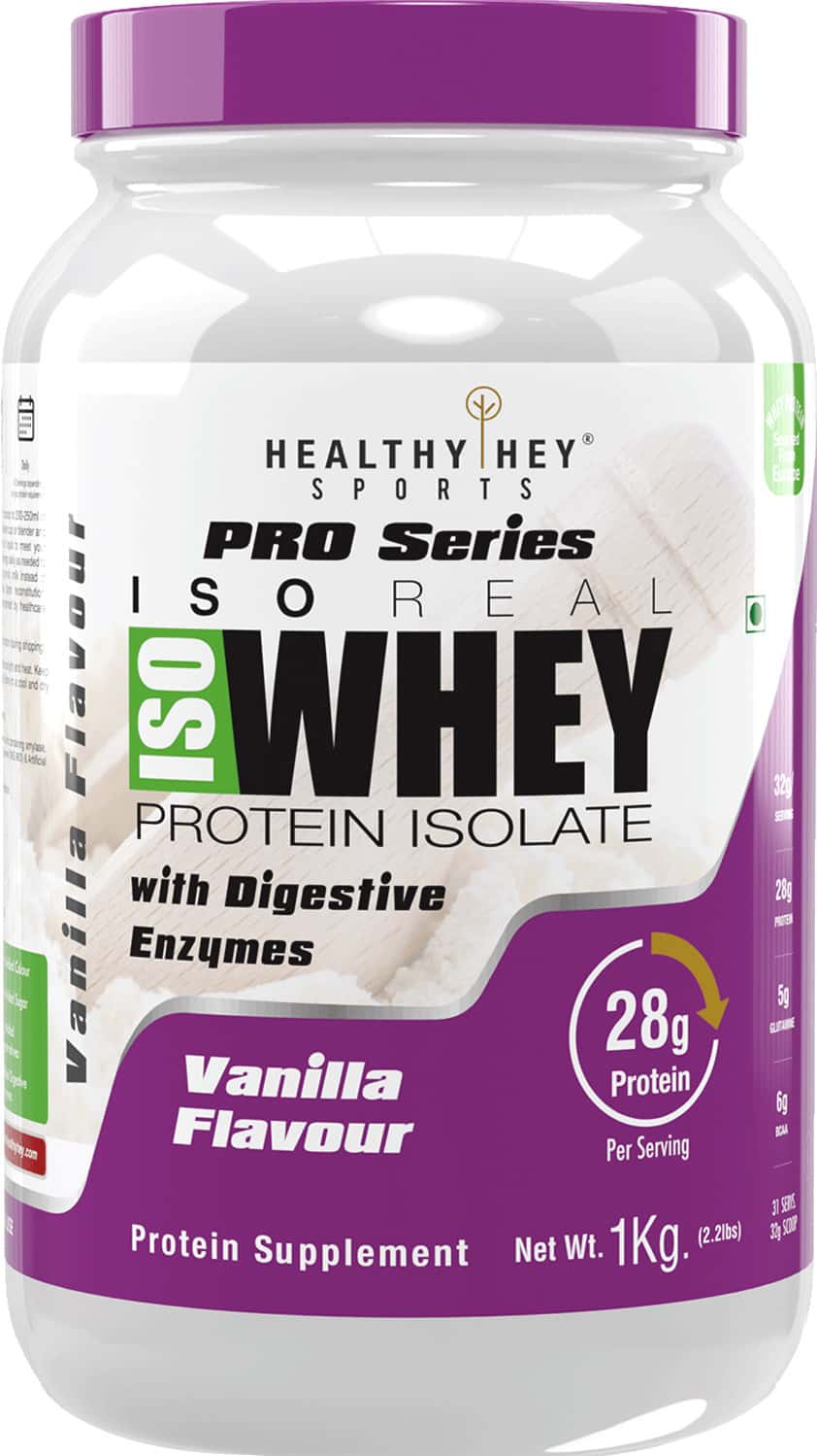 Buy HEALTHYHEY WHEY PROTEIN CONCENTRATE WITH DIGESTIVE ENZYMES,VANILLA