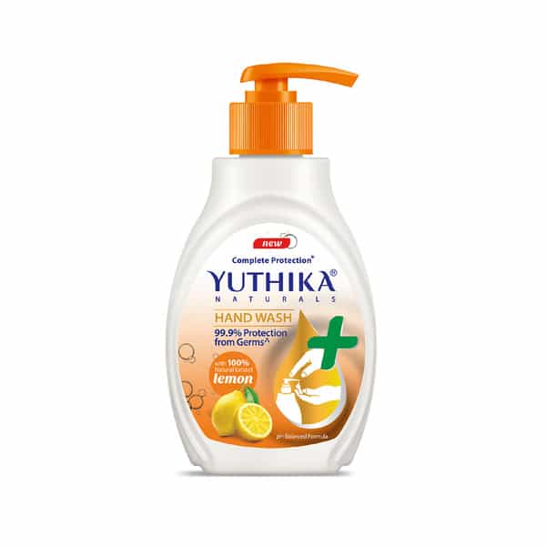 Yuthika Lemon Handwash Liquid 500Ml Dispenser Bottle | Ph Balanced | Germ Protection Hand Wash