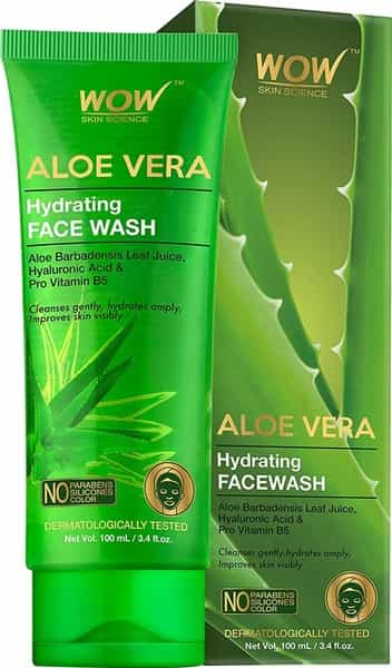 Wow Skin Science Aloe Vera Hydrating Face Wash Tube - 100 Ml