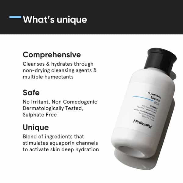 Minimalist Aquaporin Booster 5% Cleanser 100 Ml