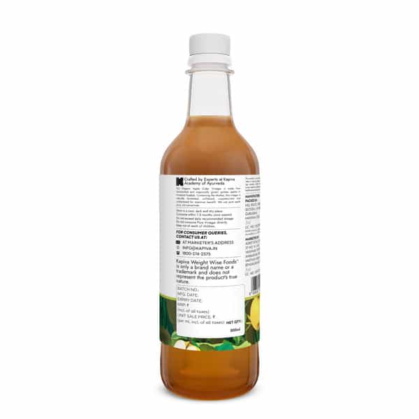 Kapiva Organic Apple Cider Vinegar With The Mother 500Ml