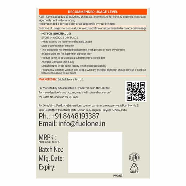 Fuel One Whey Max | Whey Protein Concentrate | Whey Protein Isolate | 27G Protein (Vanilla | 1Kg)