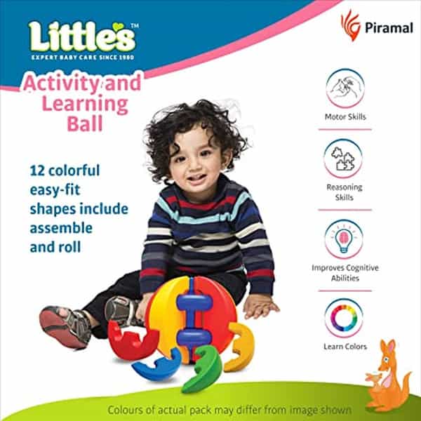 Little's Activity And Learning Ball (Multicolor) - Pack Of 12