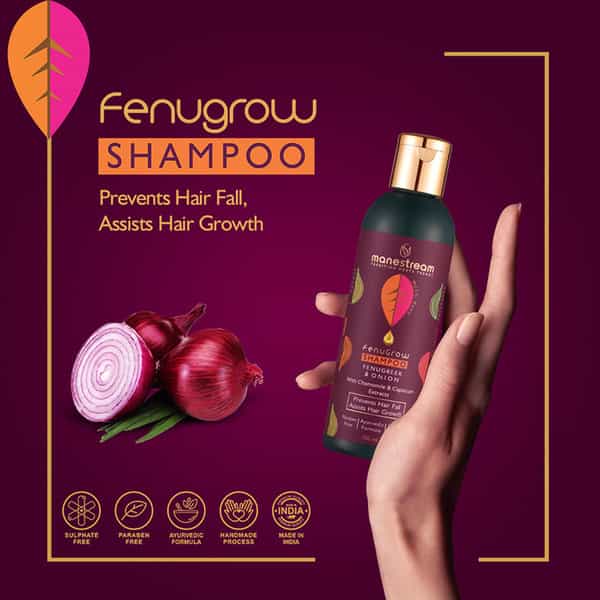 Manestream Fenugrow Ayurvedic Fenugreek And Onion Shampoo (100 Ml)