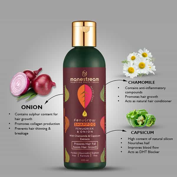 Manestream Fenugrow Ayurvedic Fenugreek And Onion Shampoo (100 Ml)