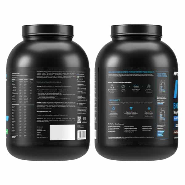 Nutrabay Bioabsorb Whey Protein Powder | Prodifi Blend | 26G Per Scoop | Dark Chocolate - 2Kg