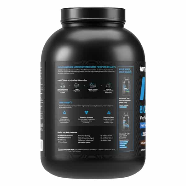 Nutrabay Bioabsorb Whey Protein Powder | Prodifi Blend | 26G Per Scoop | Dark Chocolate - 2Kg