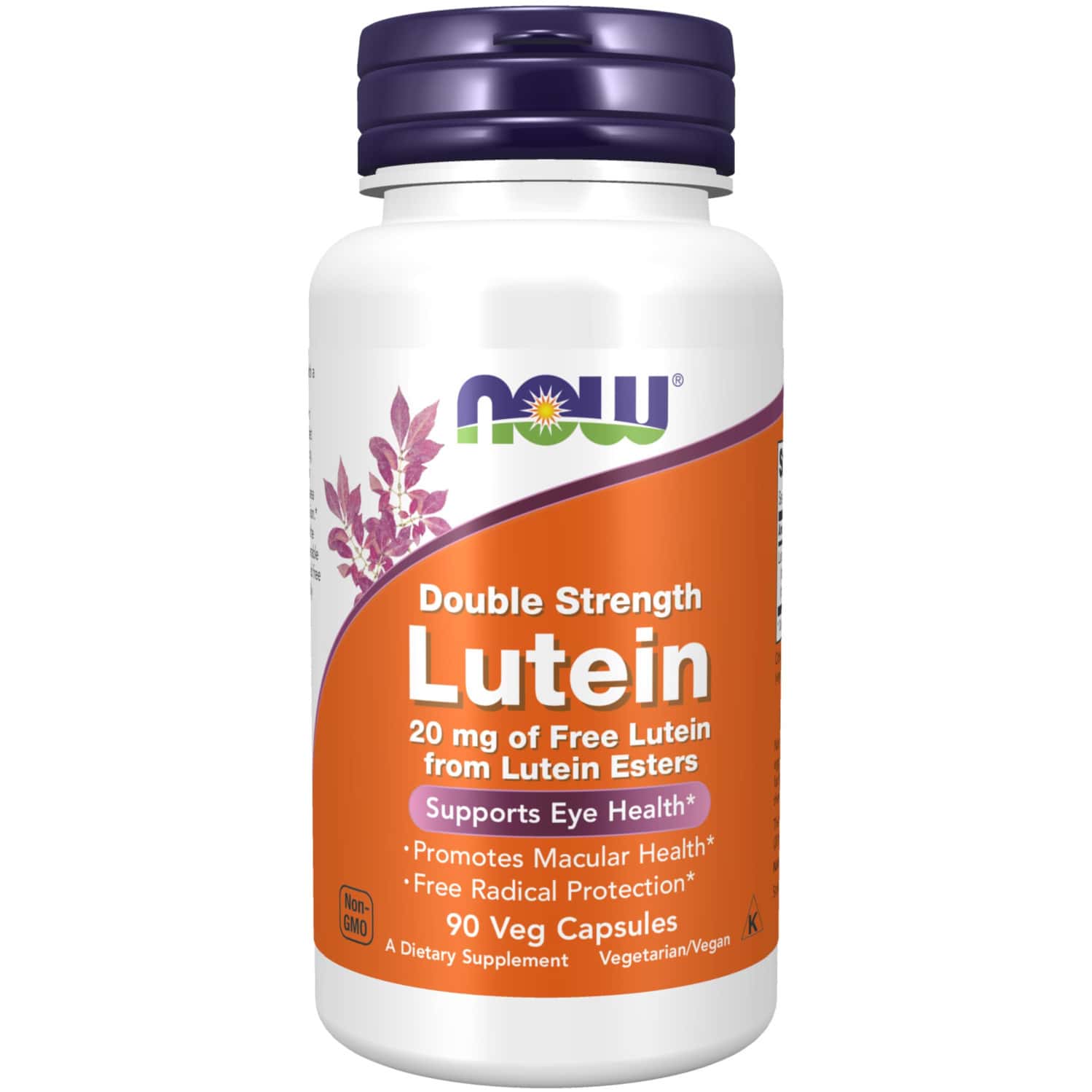 Now Foods Supplements | Lutein 20 Mg With 20 Mg Of Free Lutein From Lutein Esters | 90 Veg Capsules