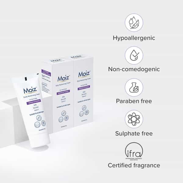 Moiz Daily Moisturizing Cream - Face & Body 50Gm